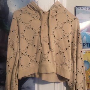Japan Exclusive Pokémon Crop Pikachu Hoodie